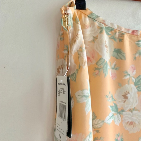 Vintage Lauren Ralph Lauren Silk Floral Maxi Skirt - Picture 3 of 7